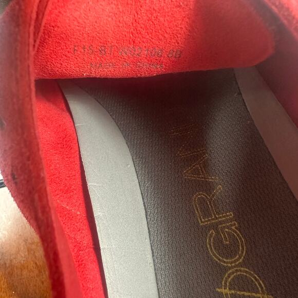 Cole Haan Zerogrand Womens Red Suede Wingtip Oxfords Shoes Size 8 B W02106 - Picture 6 of 6